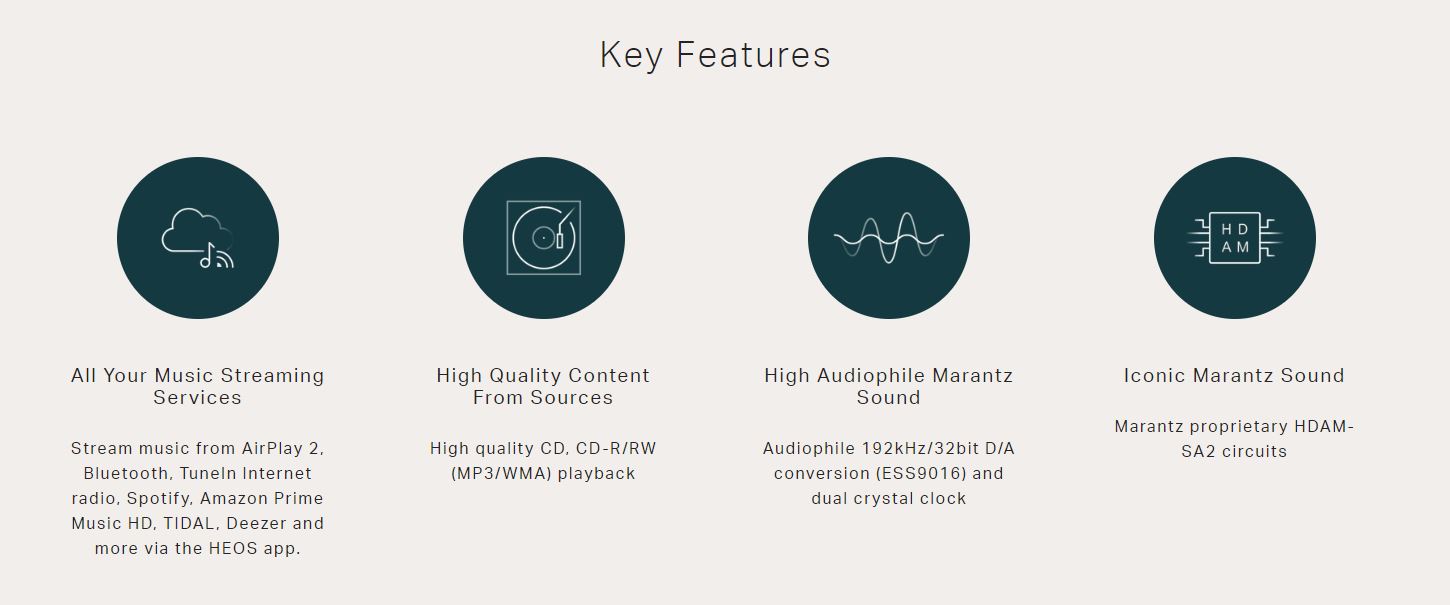 Marantz PM8006 Integrated Amplifier & ND8006 Network Music /CD Player Made In Japan Feature