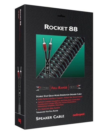 Audioquest Rocket 88 Speaker Cable 6M (3m x 2) Banana to Banana Speaker Cable Made In USA