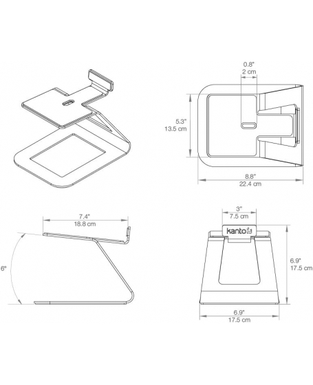 Kanto SE6 Desktop Speaker Stands