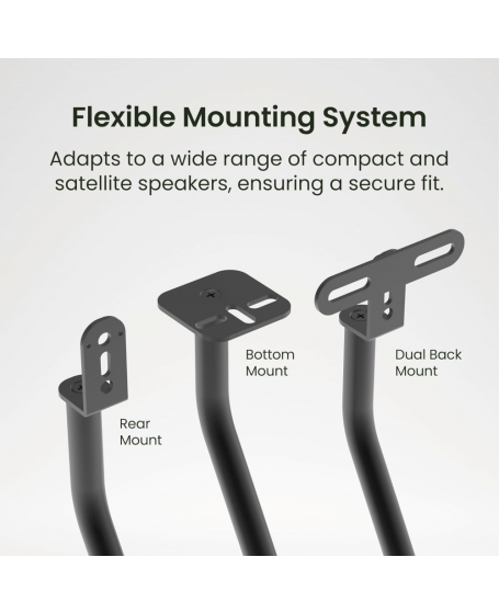 Kanto SLH Height Adjustable Satellite Speaker Stands