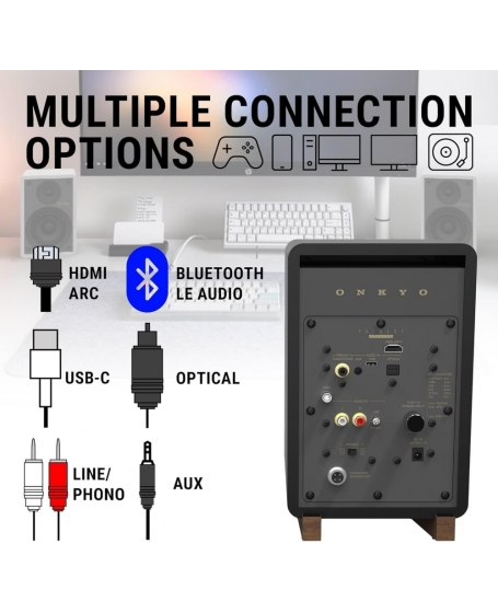 Onkyo GX-30ARC Powered Bookshelf Speaker