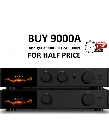 Audiolab 9000A Integrated Amplifier + Audiolab 9000N Wireless Streaming Player