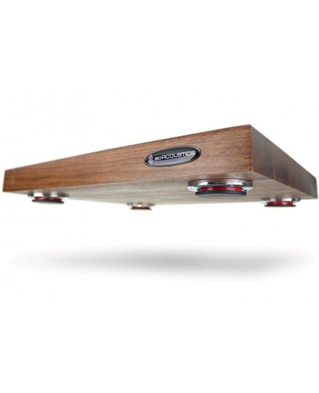 IsoAcoustics Delos 1815W1 Turntable Isolation Platform (Walnut)
