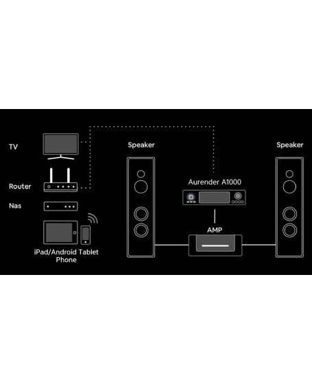 Aurender A1000 High-performance Analog Player FREE AudioQuest Red River RCA Interconnect Cable 1m