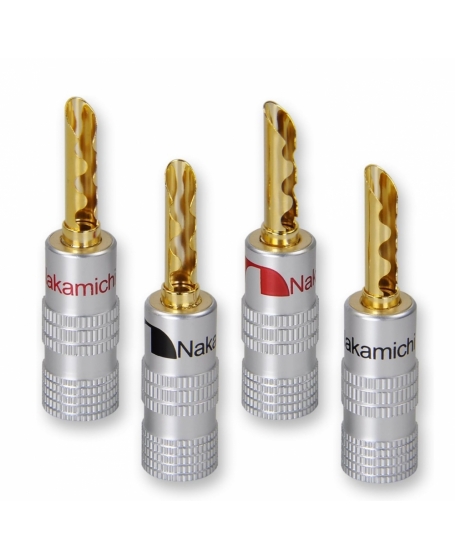 Nakamichi Excel Series 24k Gold Plated BFA Banana Plug (4 Pcs)