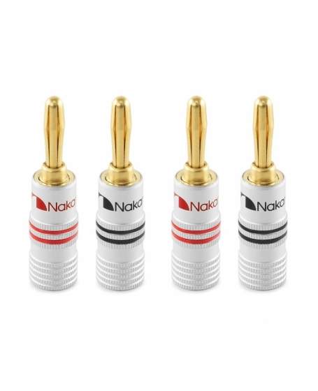 Nakamichi Excel Series 24k Gold Plated Banana Plug ( Set Of 4 )