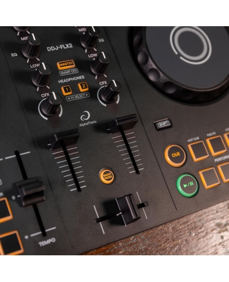 Pioneer Alpha Theta DDJ-FLX2 Compact 2-Channel DJ Controller