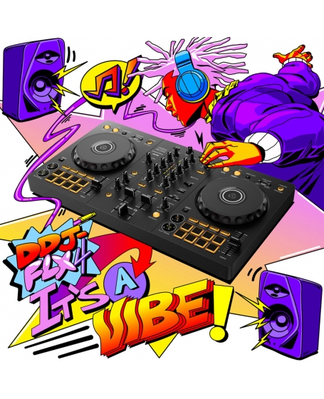 Pioneer AlphaTheta DDJ-FLX4 Compact 2-Channel DJ Controller