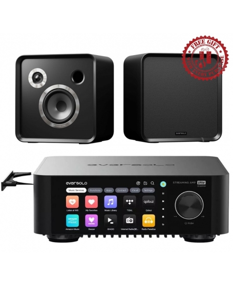 Eversolo Play CD + EverSolo SE-100 Bookshelf Speakers Hi-Fi System Package