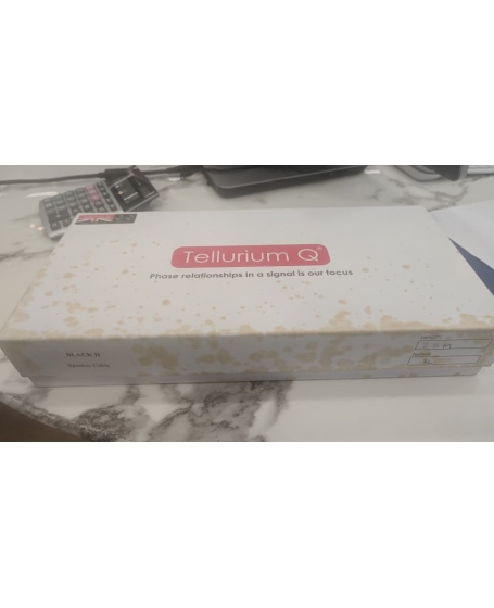 Tellurium Q Black II Speaker Cable 2.5m x 2 with Spade Plugs Made in Britain