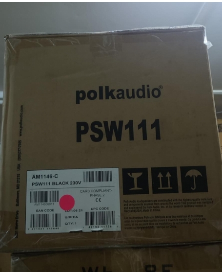 Polk Audio PSW 111 8-Inch 300 Watt Compact Powered Subwoofer (PL)