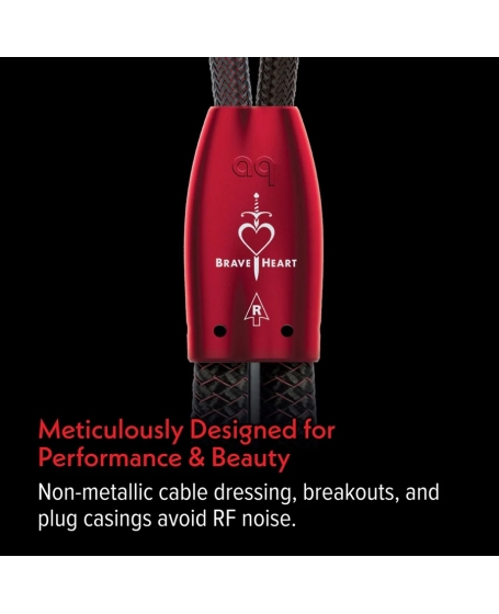 Audioquest Brave Heart Speaker Cable 5M (2.5m x 2) Banana to Banana