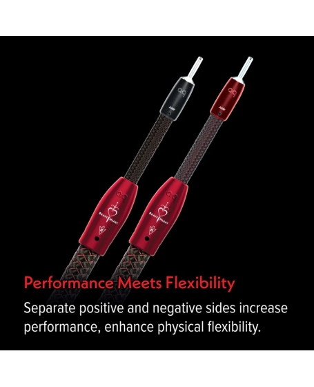 Audioquest Brave Heart Speaker Cable 5M (2.5m x 2) Banana to Banana