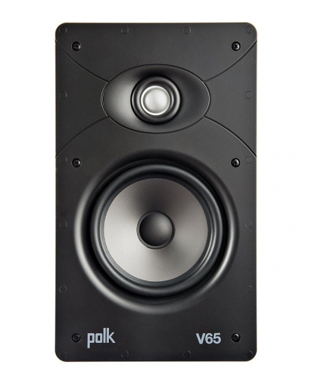 Polk Audio V65 High Performance Vanishing In-Wall Rectangular Speaker ( Each )