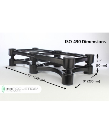 IsoAcoustics ISO-430 Isolation Speaker Stand (Each)