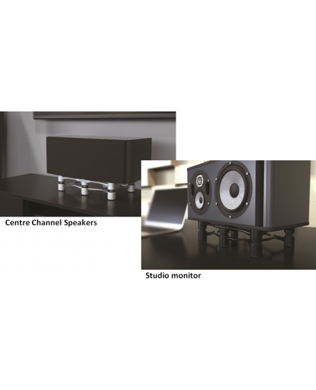 IsoAcoustics Aperta300 Sculpted Aluminum Speaker Isolation Stands (Each)