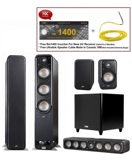 Polk Audio S60 Signature 5.1 Speaker Package