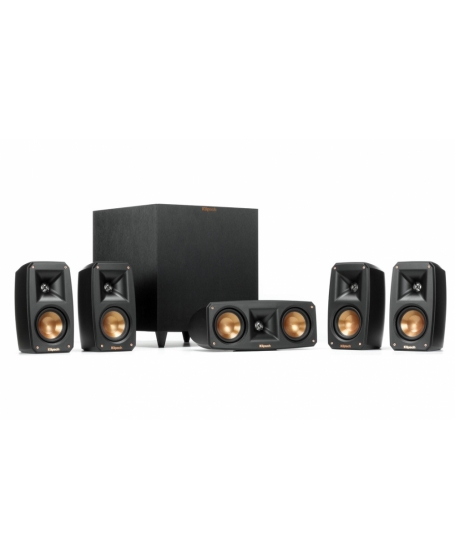 Klipsch Reference Theater Pack 5.1Ch With R-8SWi Wireless Powered Subwoofer And Wireless Transmitter