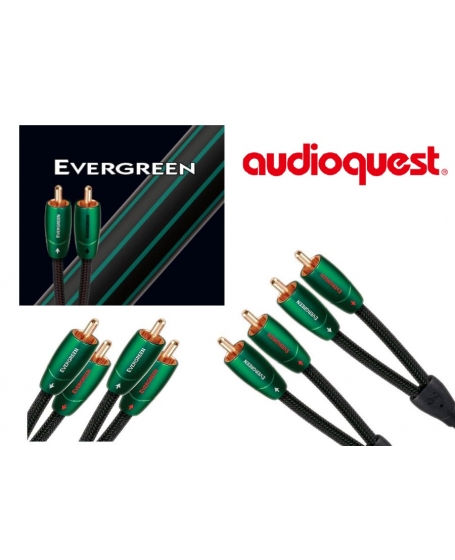 Audioquest Evergreen RCA to RCA Interconnect 1.5Meter