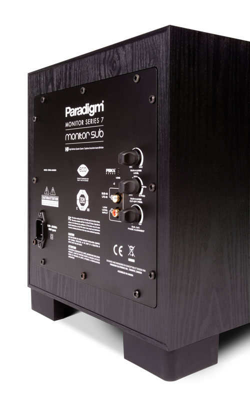 paradigm monitor sub 10