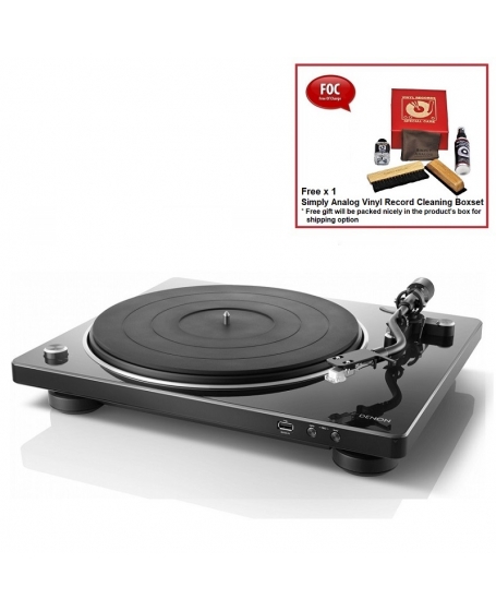 Denon DP-450USB Hi-Fi Turntable with original S-Shape tonearm and USB