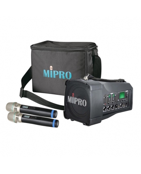 Mipro MA-100DB Personal Wireless PA System With 2 Handheld Mic