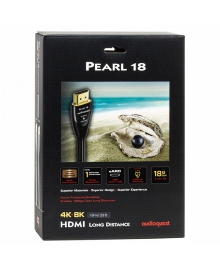 Audioquest Pearl 18 4K HDMI Cable 12.5 Meter