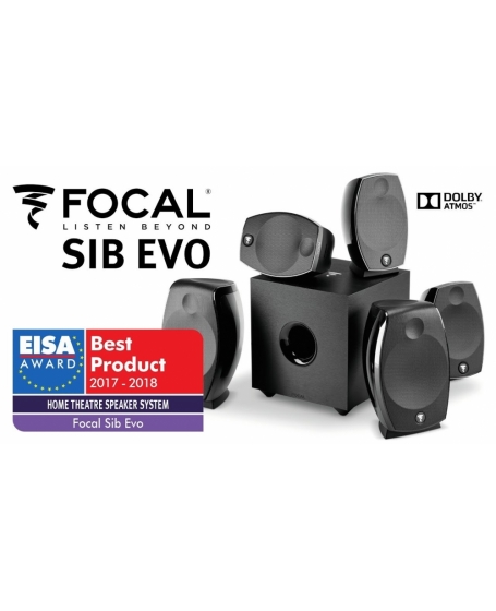 Focal SIB EVO Dolby Atmos 5.1.2 Satellite Speaker System  (Opened Box New)
