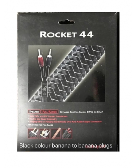 Audioquest Rocket 44 Speaker Cable 10ft x 2 With Banana Plugs