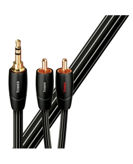 Audioquest Tower 3.5mm to RCA Interconnects Cable 1.5Meter