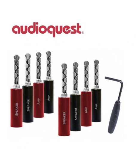 Audioquest SureGrip 100 BFA/Banana Silver (Pack Of 8)