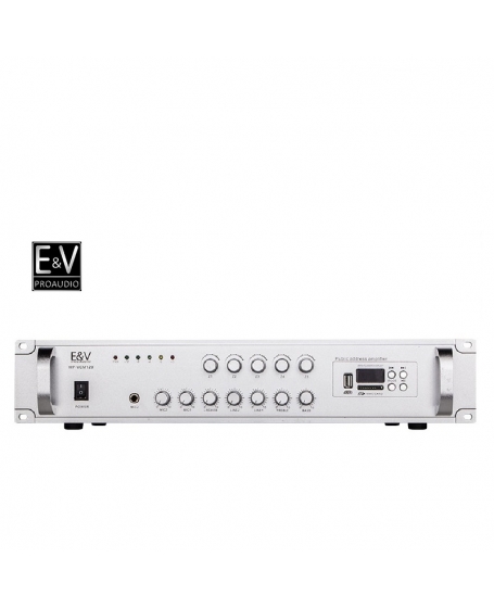 E&V MP-VCM120 5 Zone 120W PA Amplifier with USB, Bluetooth & Microphone