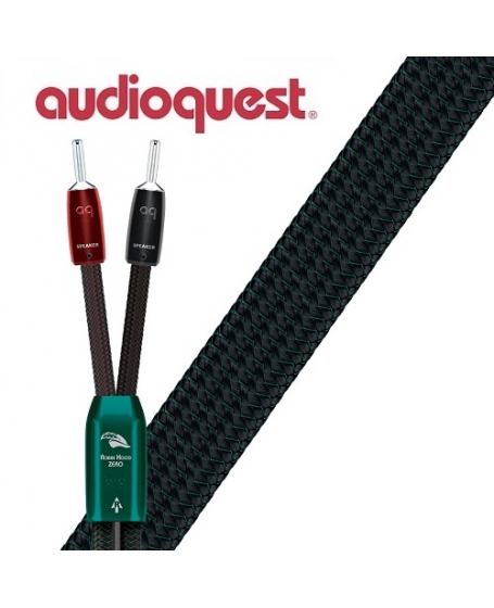 Audioquest Robin Hood Zero 3m x 2 Banana to Banana Speaker Cable Made In USA