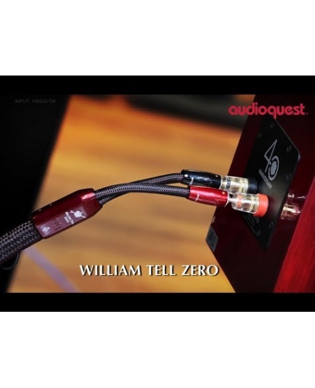 Audioquest William Tell Zero 6M (3m x 2) Banana to Banana Speaker Cable Made In USA