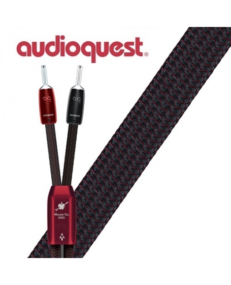 Audioquest  William Tell Zero 3m x 2 Banana to Banana Speaker Cable Made In USA