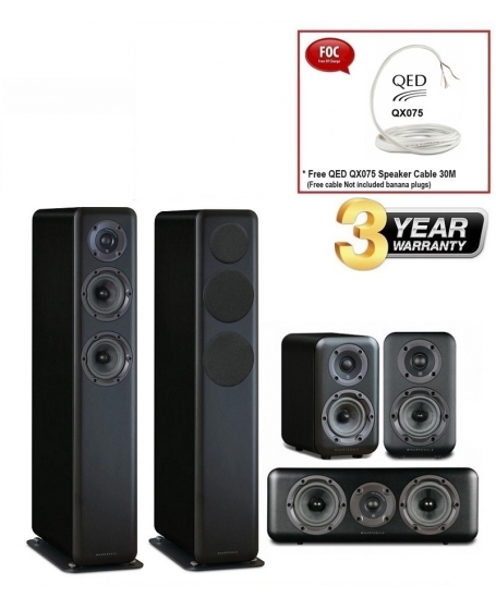 Wharfedale D330 + D310 + D300C 5.0 Speaker Package