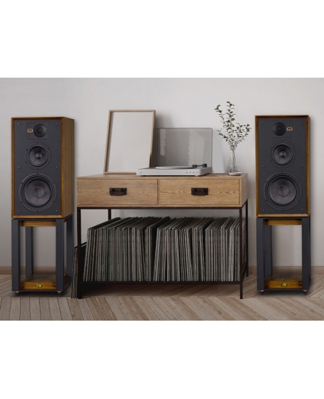 Wharfedale Linton 85th Anniversary Heritage Loudspeaker With Stands