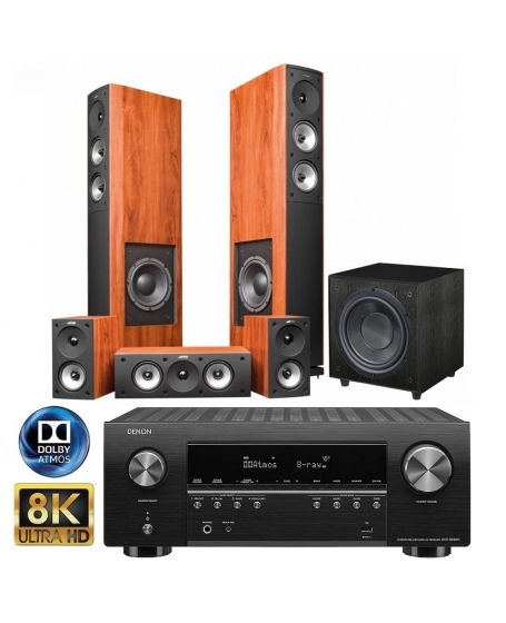 Denon AVR-S960H​ + Jamo S626HCS + Wharfedale Diamond SW-150 Dolby Atmos Home Theatre Package