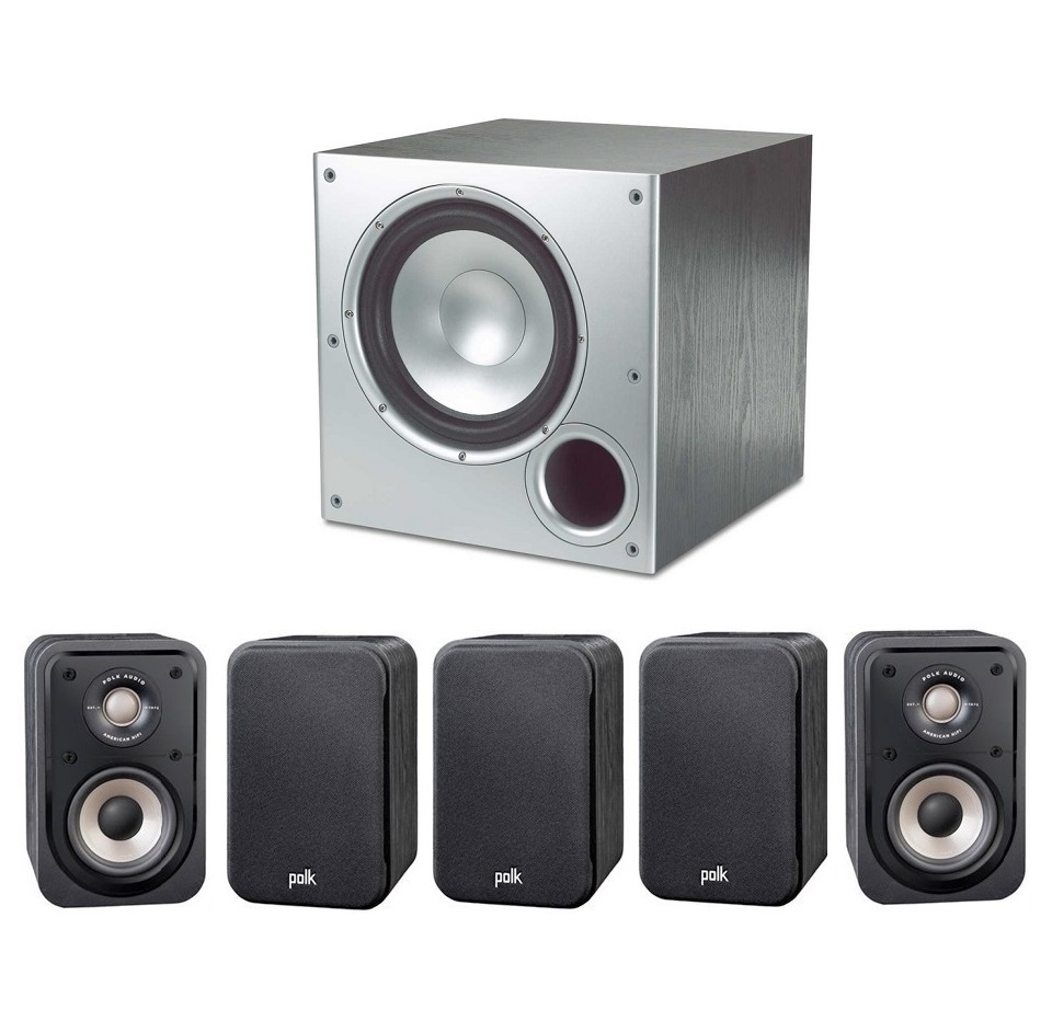 Polk Audio S10e + PSW10 5.1Ch Satellite Speaker Package