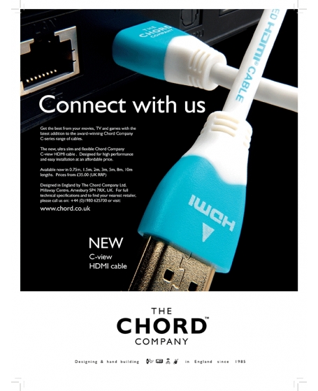 Chord C-View High Speed HDMI Cable 2 Meter TOOS