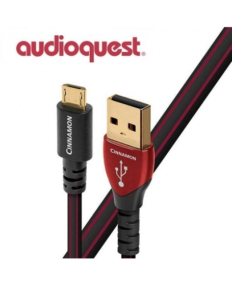 AudioQuest Cinnamon A Plug To Micro Plug USB 2.0 Cable 1.5m