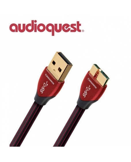 AudioQuest Cinnamon A Plug To Micro Plug USB 3.0 Cable 1.5m