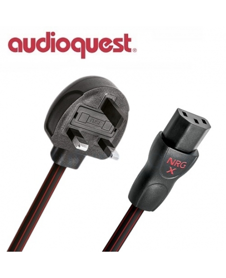 Audioquest NRG-X3 UK to C13 Power Cable 2Meter