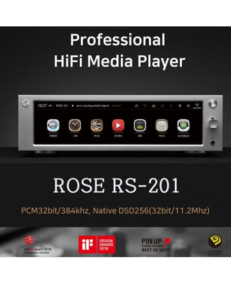 Hifi ROSE RS201E HiFi Network Media Player Made In Korea