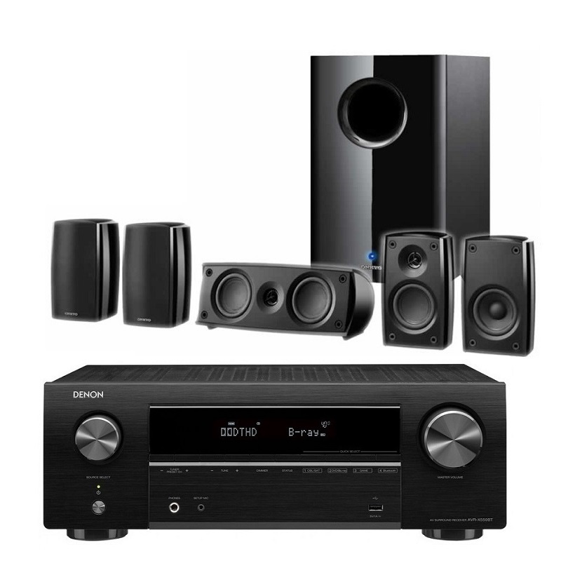 Denon AVRX550BT + SKSHT648 5.1Ch Home Theatre Package