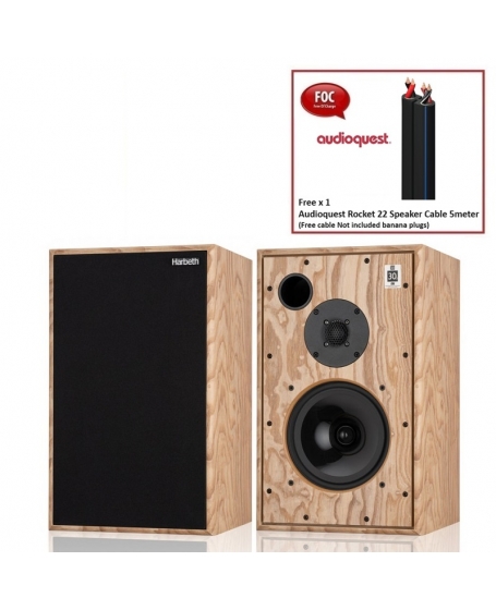 Harbeth Monitor 30.2 XD Bookshelf Speakers Handmade In England