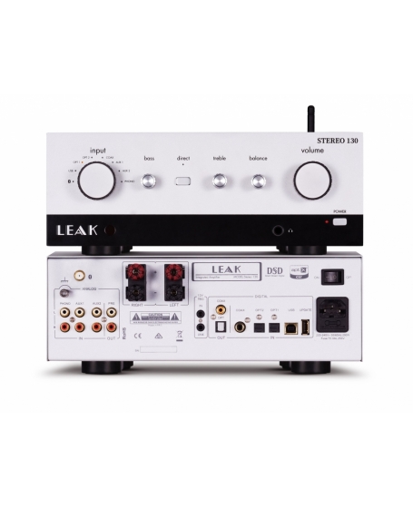 Leak Stereo 130 Integrated Amplifier + Leak CDT CD Player (Silver)