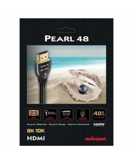 Audioquest Pearl 48 8K HDMI Cable 2 Meter TOOS