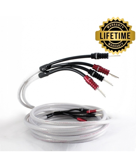 Chord Shawline Speaker Cable With Chord Ohmic Silver Plated Banana (3m x 2)