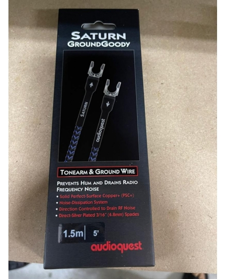 Audioquest Saturn - Câble de masse à fourches pour platine vinyle